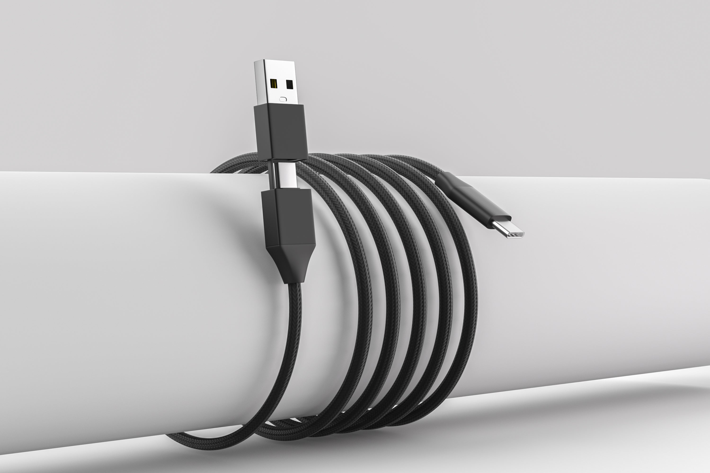 USB-C/USB-A to USB-C Cable - 6ft - Black