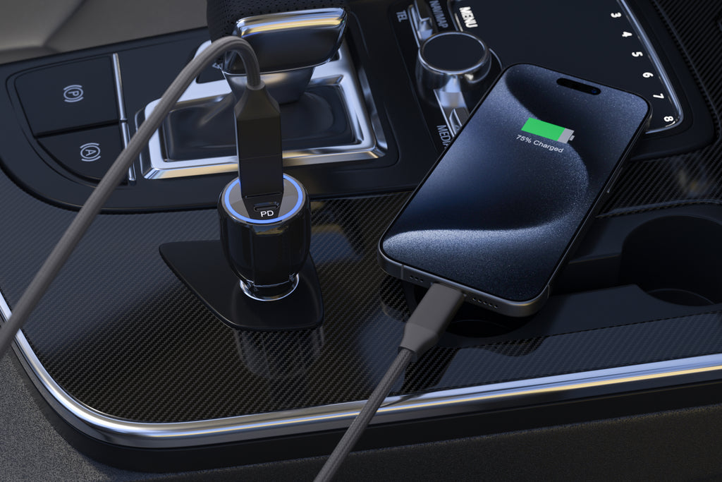 USB-C/USB-A to USB-C Cable - 6ft - Black