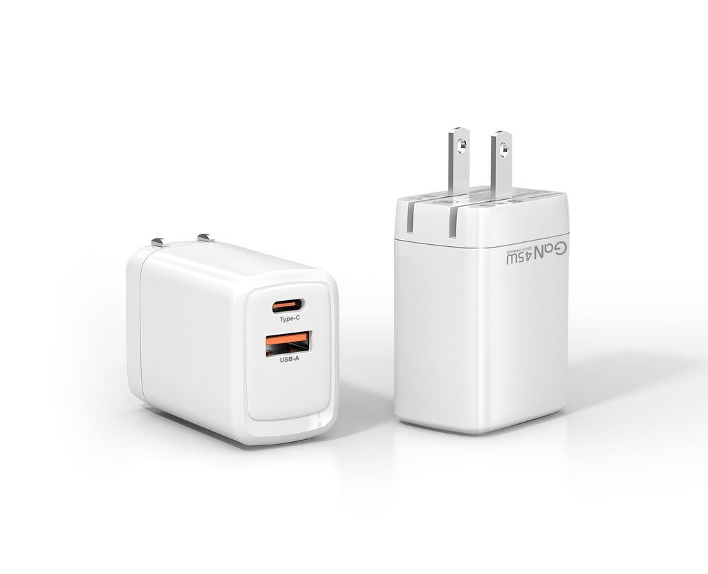LAX 45W USB-C & USB-A Dual Port Wall Charger