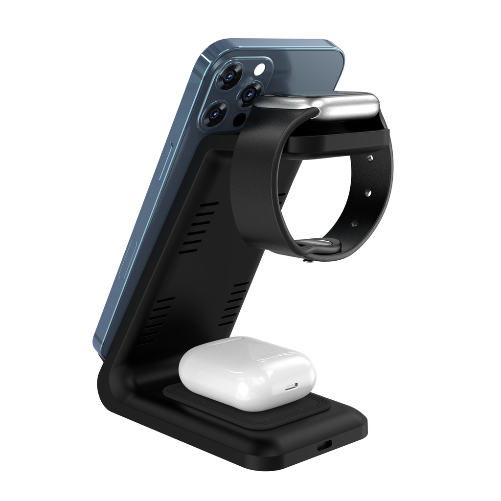 Fast 3in1 Charging Station for iPhone, Apple Watch & Airpods
