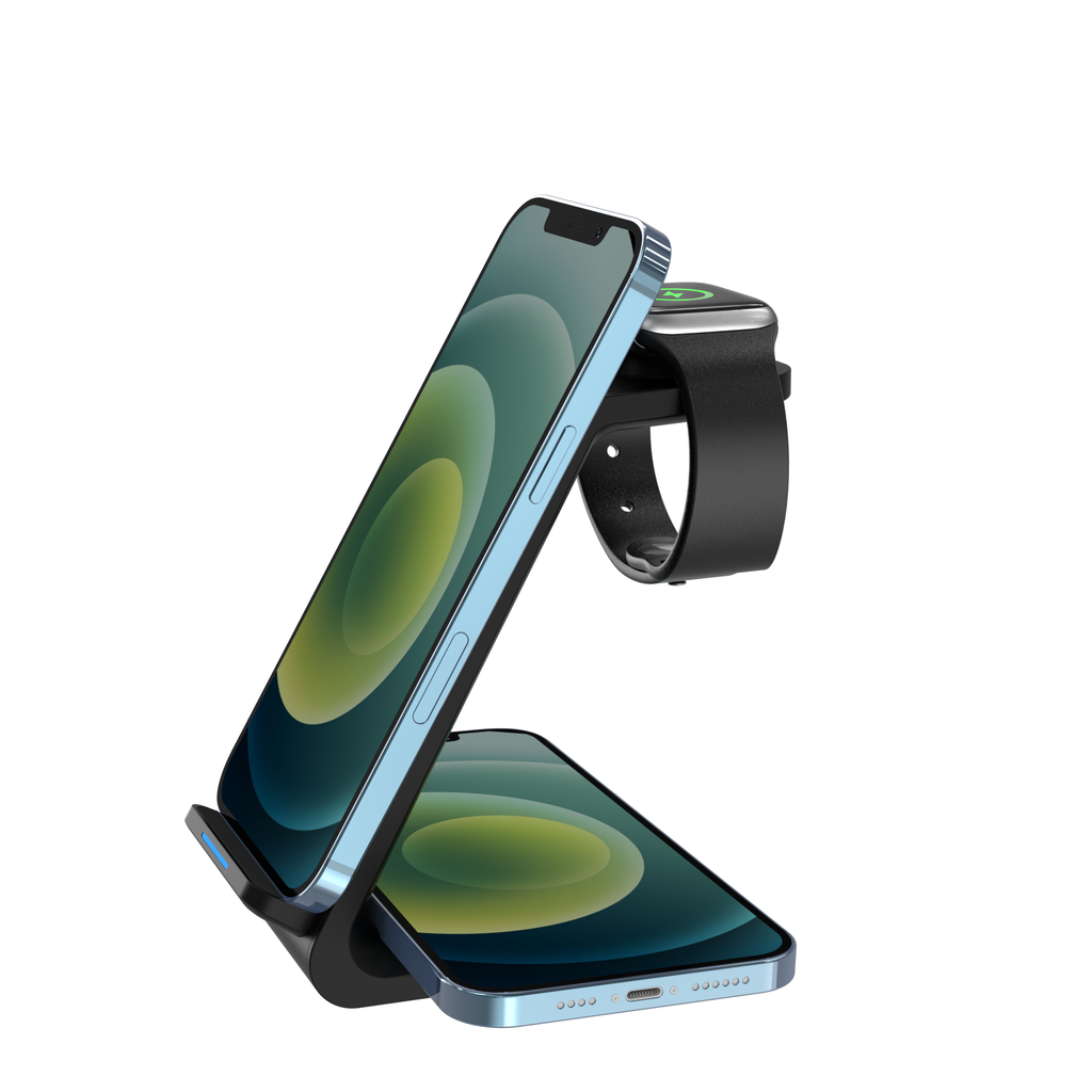 Fast 3in1 Charging Station for iPhone, Apple Watch & Airpods