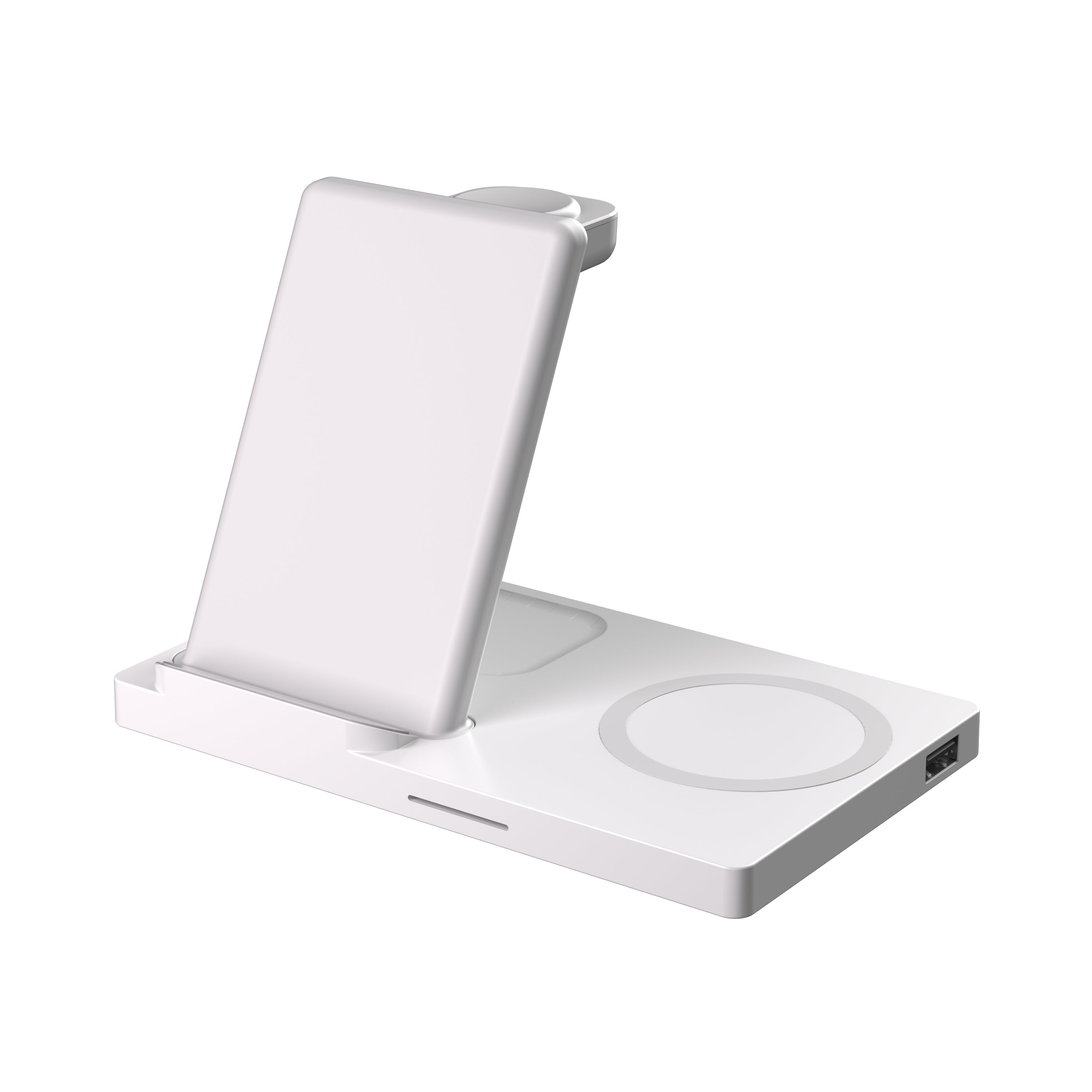 LAX Gadgets 5-in-1 Wireless Fast Rapid Charging Stand For Iphone/Ipad, Airpods and Watch Bands