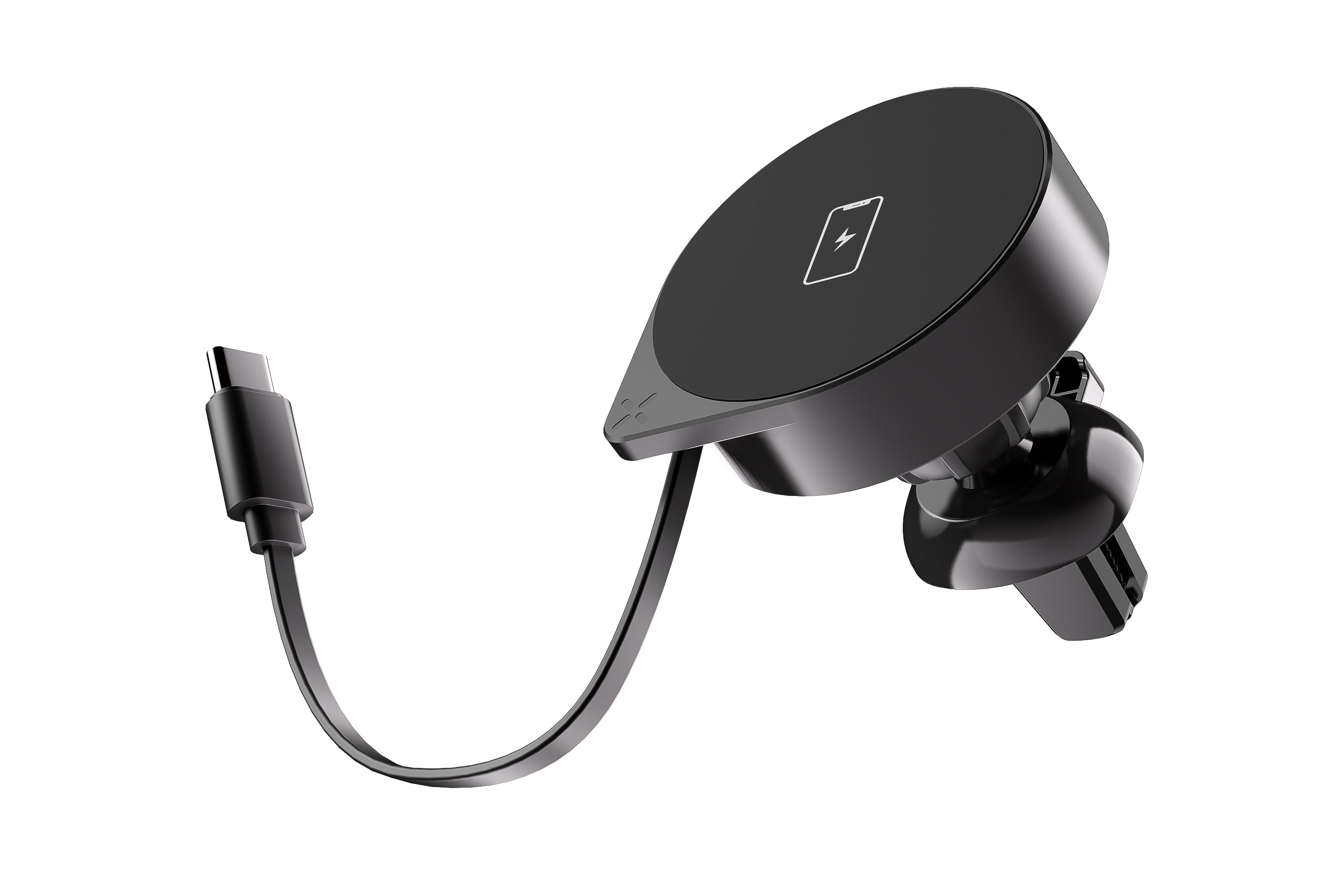 4-in-1 MagSafe Car Charger Mount + Retractable USB-C