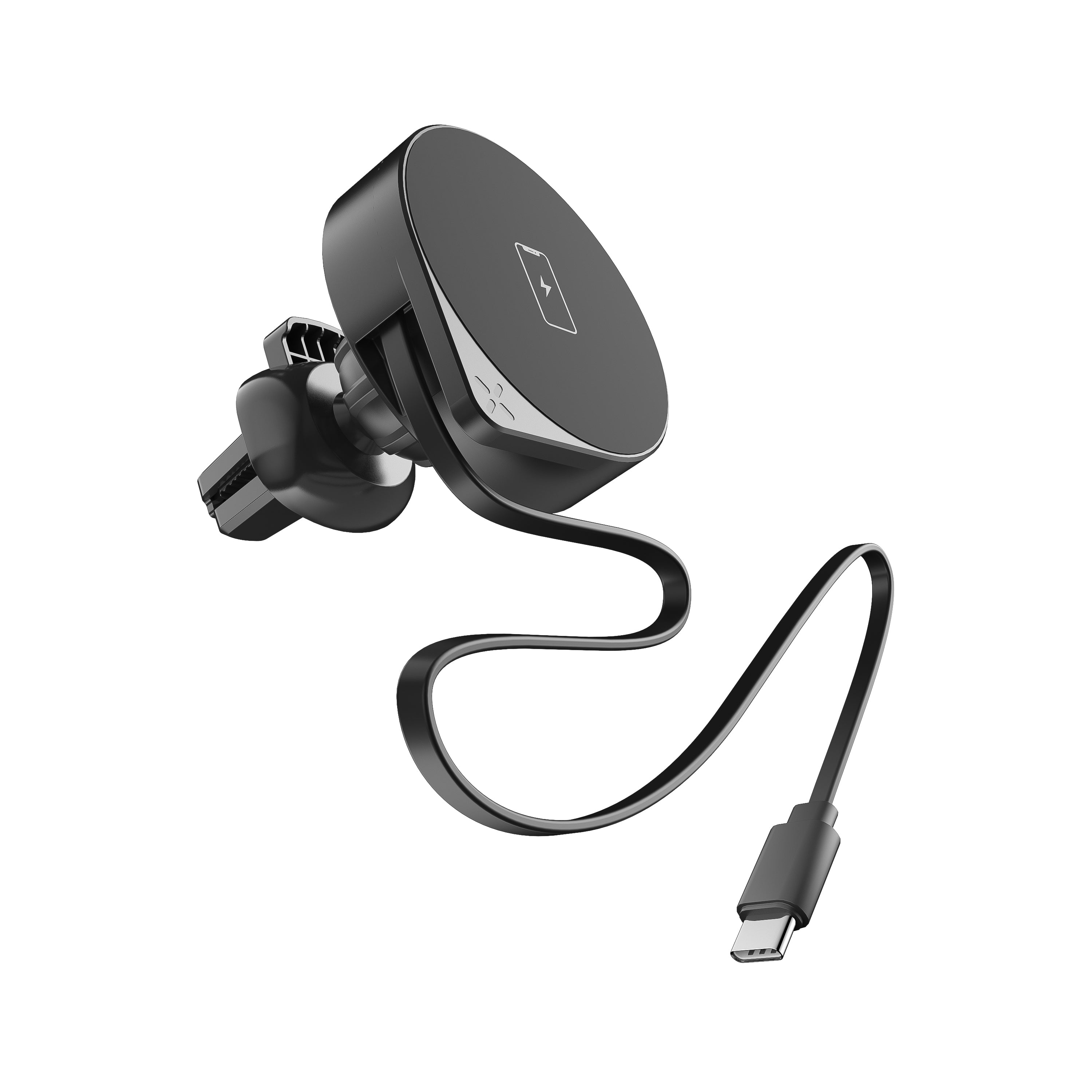 4-in-1 MagSafe Car Charger Mount + Retractable USB-C