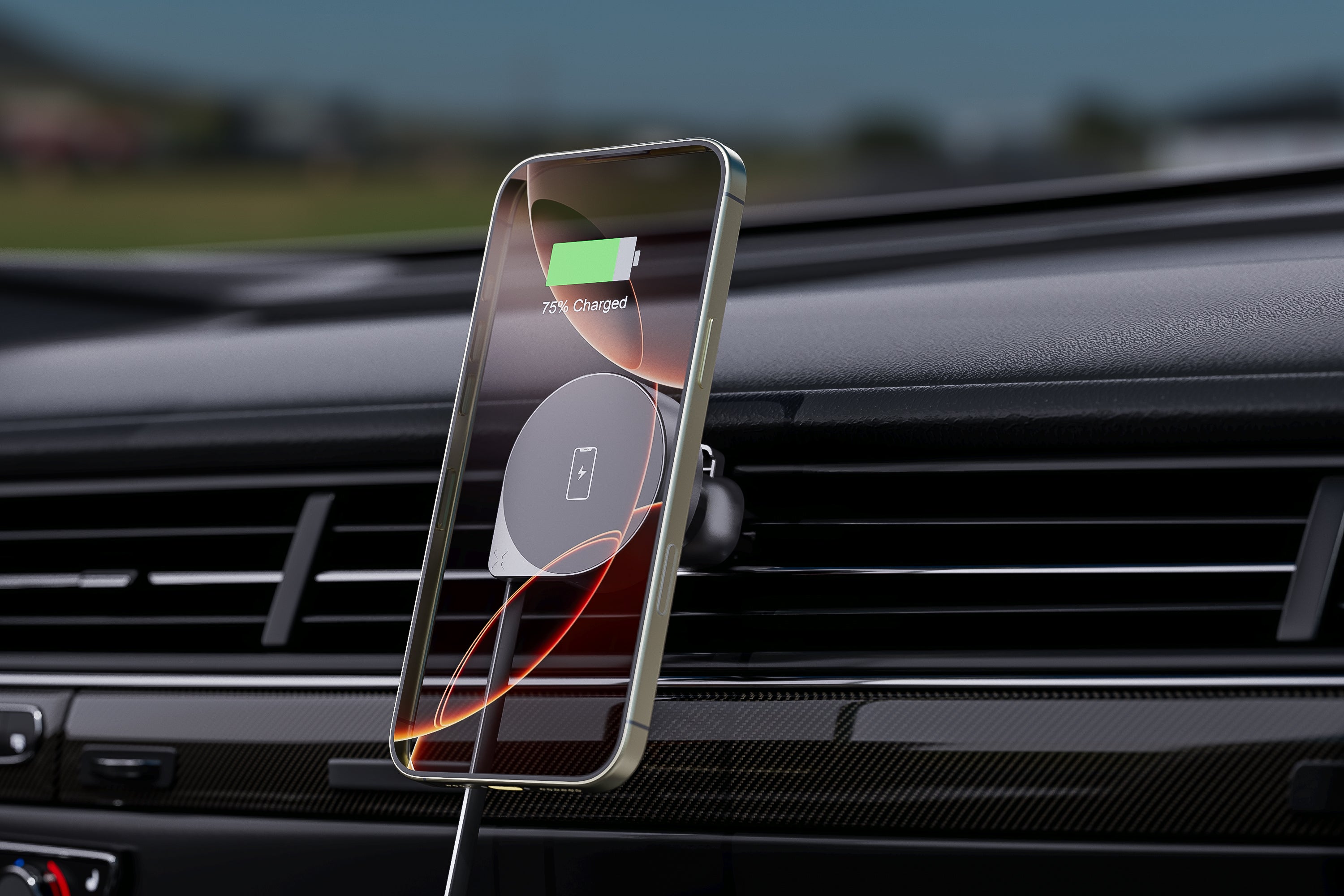 4-in-1 MagSafe Car Charger Mount + Retractable USB-C