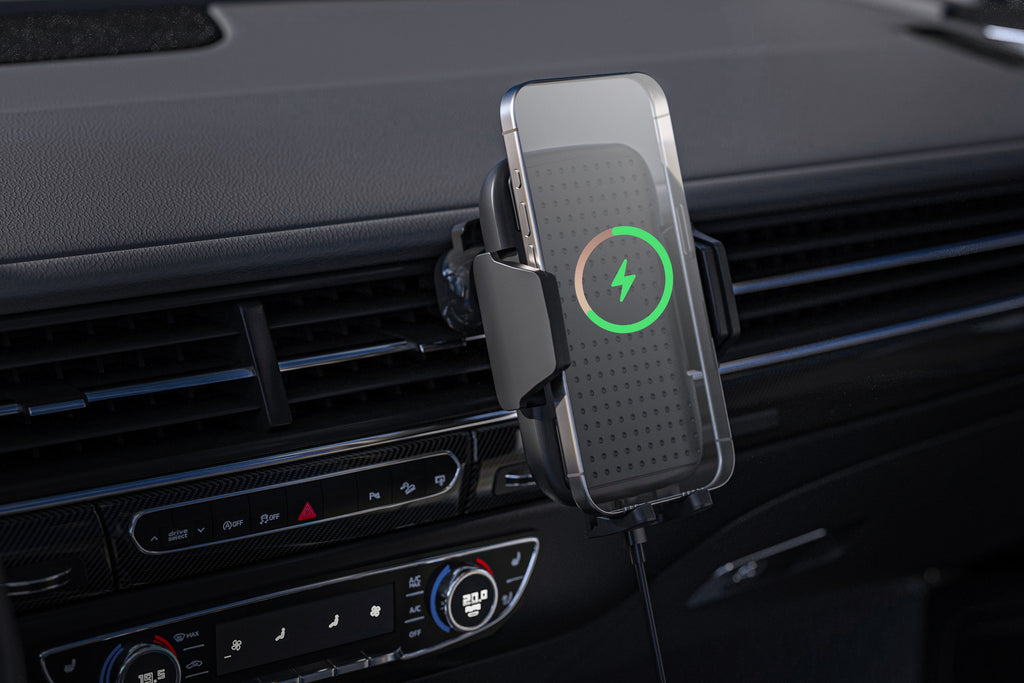 Wireless Charging Vent Mount with 20W Car Charger and USB-C to USB-C Cable