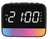 LED Alarm Clock with Wireless Audio & White Noise