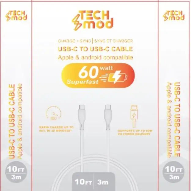 LAX - TM USB-C to USB-C Jelly Cable – 6ft & 10ft