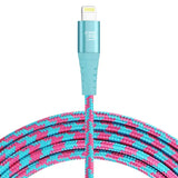 Apple MFi Certified Lightning Cable Multi-Color- 10ft