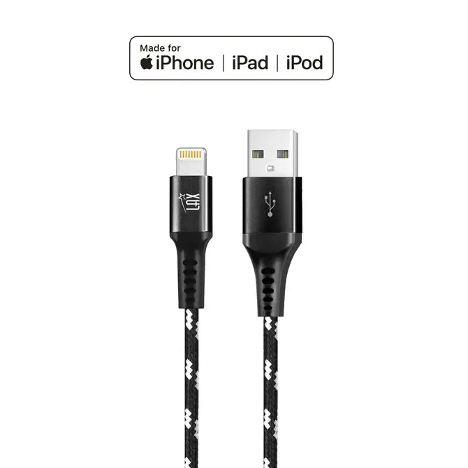 LAX Apple MFi Certified USB Iphone Cables - 6ft