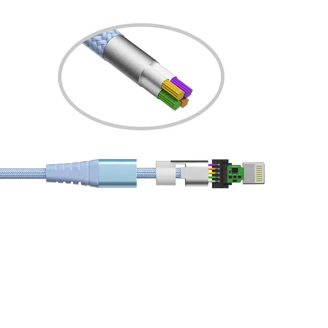 Apple MFi Certified Braided Nylon USB to Iphone Cable-4ft