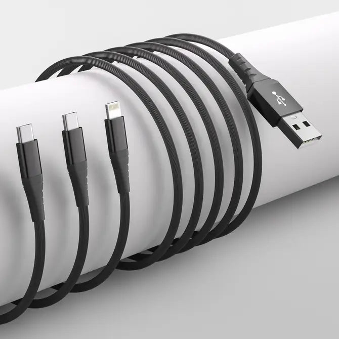 3-in-1Mfi Certified Iphone and 2x USB-C Cable