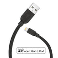 Apple MFi Certified Iphone to Metallic USB Cable (4ft)