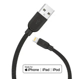 Apple MFi Certified Lightning to Metallic USB Cable (4ft)