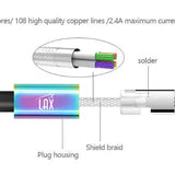 Apple MFi Certified Lightning to Metallic USB Cable (4ft)