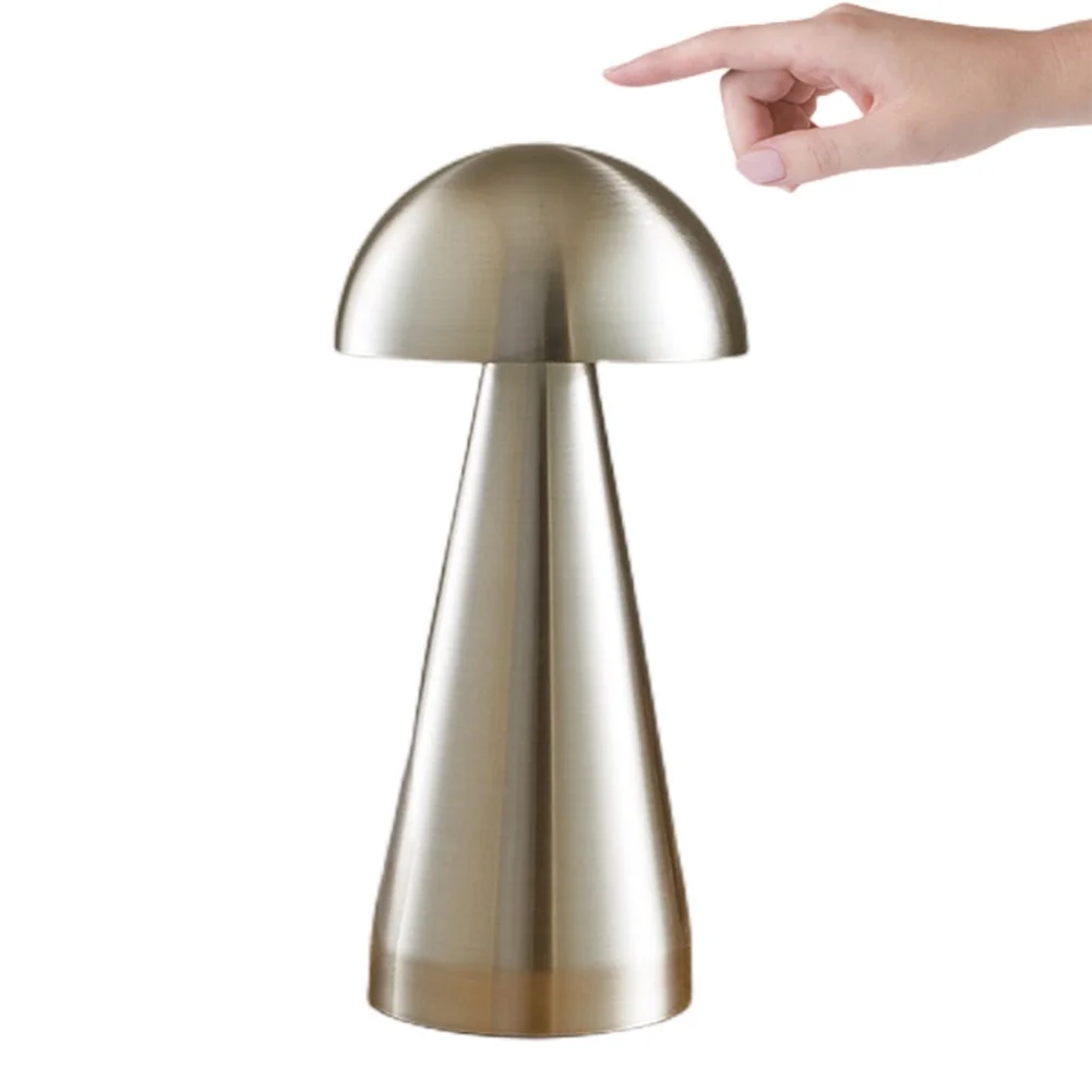 Mushroom LED Lamp - Silver