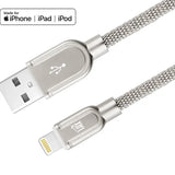 Apple MFi Certified Lightning to Metallic USB Cable (4ft)