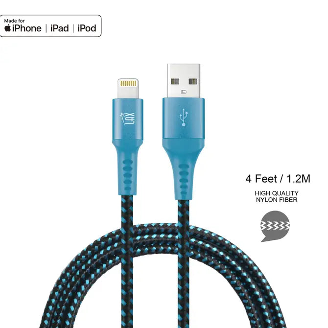 LAX Apple MFi Certified USB Iphone Cables - 6ft