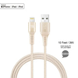 Apple MFi Certified Lightning to USB Cable (10 Feet)