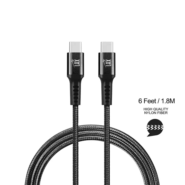 USB-C to USB-C Fast Charging Braided Cable 10ft