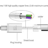 Apple MFi Certified Lightning to Metallic USB Cable (4ft)