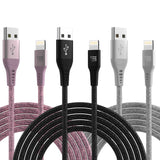 Apple MFi Certified Lace Lightning Cables - 4 & 10 Feet