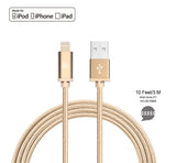 Apple MFi Certified Durable Braided Nylon Lightning to USB Cable for iPhone and iPad