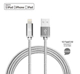 Apple MFi Certified Durable Braided Nylon Lightning to USB Cable for iPhone and iPad