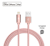 Apple MFi Certified Durable Braided Nylon Lightning to USB Cable for iPhone and iPad