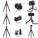 Universal Portable Flexible Tripod Phone holder for Cell Phones GoPro Camcorder