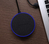 Wireless Charger Fabric Qi Wireless Charger Fast Charging Pad for iPhone Samsung and More