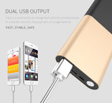 LAX Portable Charger Battery Backup Pro 12000 Power Bank, 2 High Speed Ports (Gold)