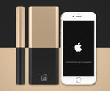 LAX Portable Charger Battery Backup Pro 12000 Power Bank, 2 High Speed Ports (Gold)