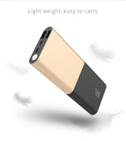 LAX Portable Charger Battery Backup Pro 12000 Power Bank, 2 High Speed Ports (Gold)