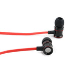 Magnetic, Travel Friendly In-Ear Headphones with Mic for iPhone, Samsung, Android - Red