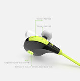 Laud Sports Sweatproof In-Ear Bluetooth Headphones EX7 with SecureHooks and Mic