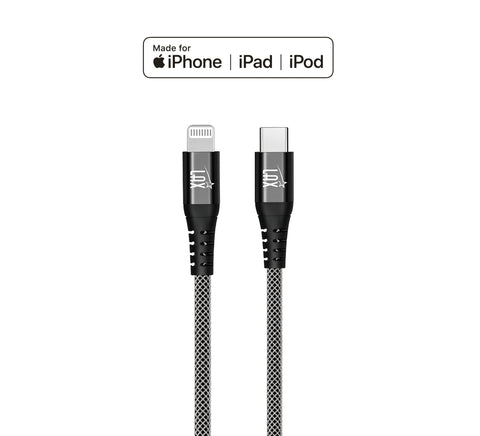 LAX USB C to Lightning Cable - 4 FT [Apple MFi Certified] Fast Charging Braided Sync Cord, Compatible with iOS Devices iPhone 11/11 Pro/11 Pro Max/XS Max/XS/XR/X/8 Plus/8, iPad & More