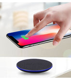 Wireless Charger Fabric Qi Wireless Charger Fast Charging Pad for iPhone Samsung and More