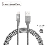 Heavy Duty Braided Nylon Apple MFi Certified Lightning to USB Cable