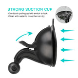 Genuine Vegan Leather Universal Car Mount, Luxury Premium Dash Mount Cell Phone Car Holder Universal Grip - Retail Pack