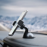 Genuine Vegan Leather Universal Car Mount, Luxury Premium Dash Mount Cell Phone Car Holder Universal Grip - Retail Pack