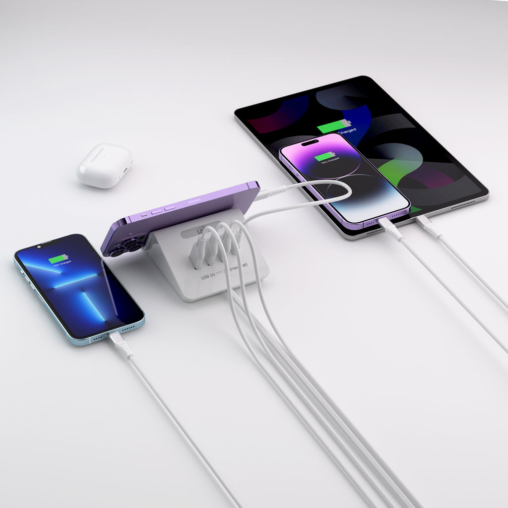 Desktop Charger 3 USB-A Ports and 1 USB-C Port