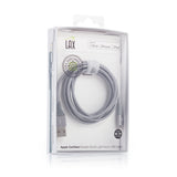 Heavy Duty Braided Nylon Apple MFi Certified Lightning to USB Cable