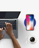 Wireless Charger Fabric Qi Wireless Charger Fast Charging Pad for iPhone Samsung and More