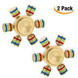 Spin Wars – 6 Sided Metallic Fidget Spinner - Customizable, Glow in the Dark Anxiety, Stress Relief