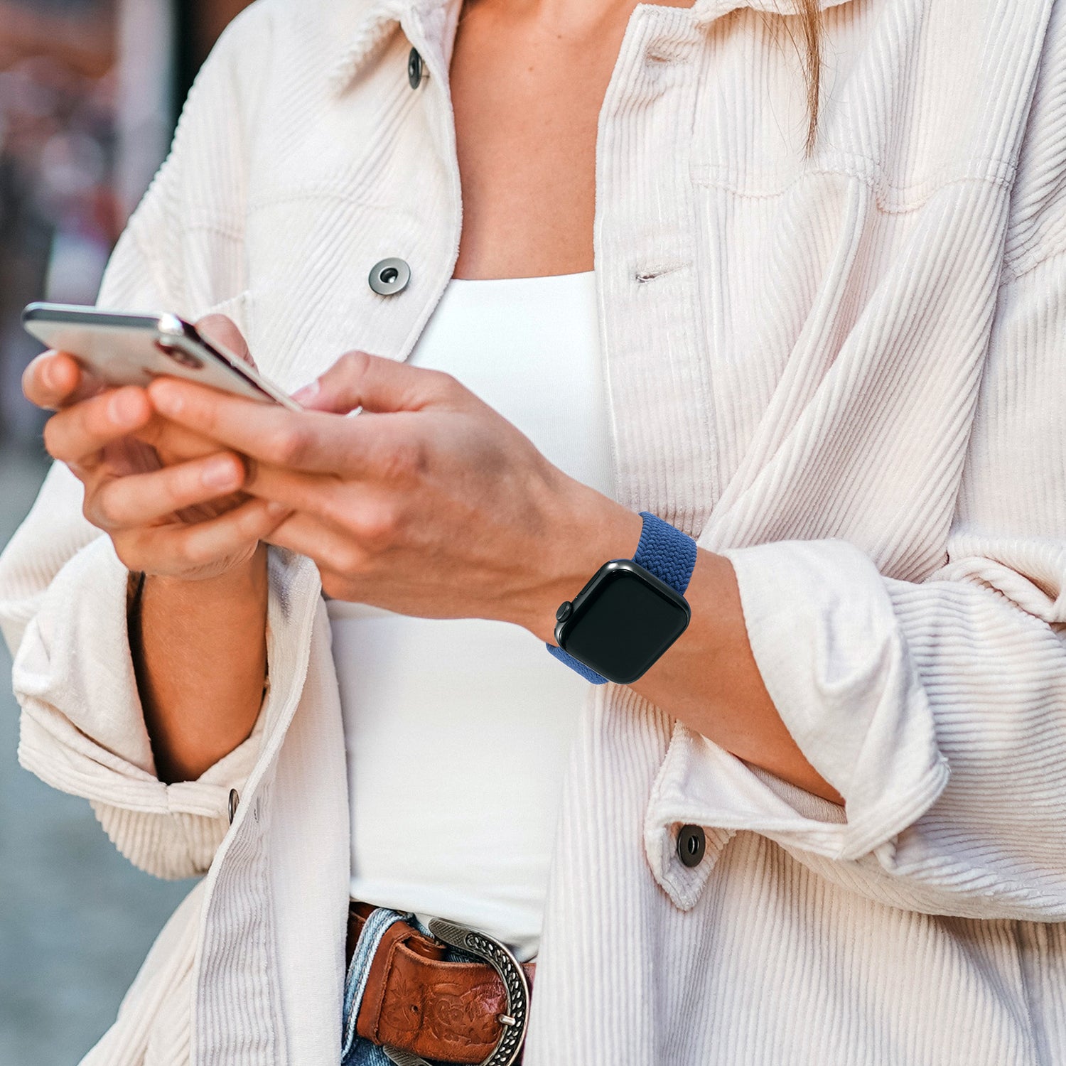 LAX Apple Watch Nylon Braided Band