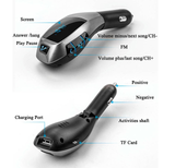 LAX Bluetooth FM transmitter Car Kit Wireless Handsfree - Black