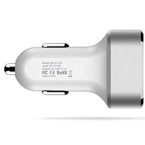 High-Speed 3-Port 5.1 Amp USB Car Charger –
