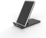 Folding 10W Wireless Charger Stand - Black / Silver