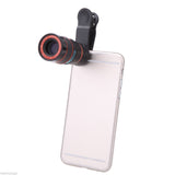 Universal 8X Zoom Mobile Phone Telescope Camera Lens with Clip